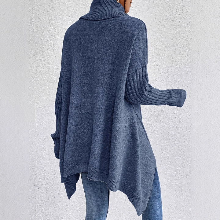 Marnie | Women's Brushed-Knit Turtleneck Jumper - Dark Green