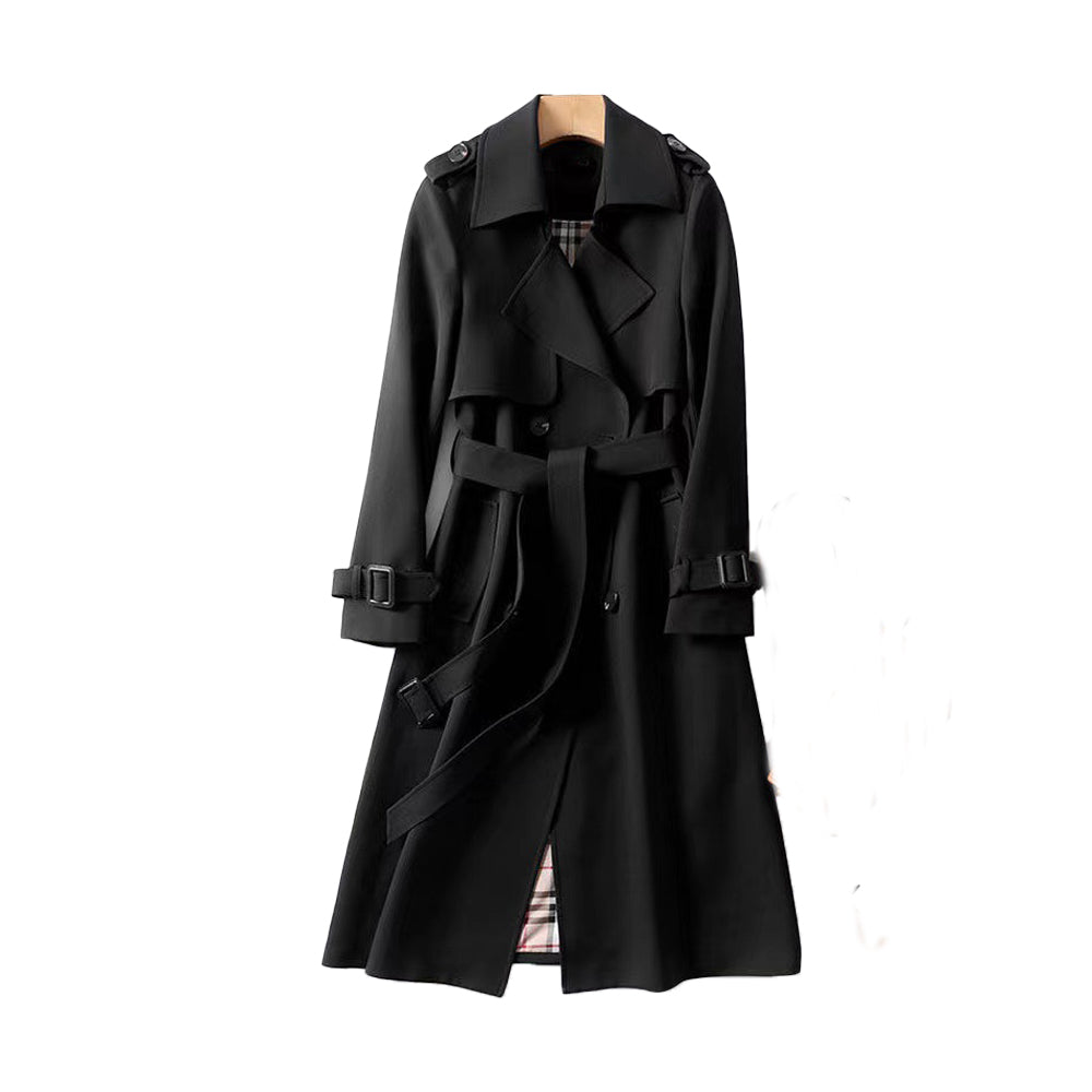 Romy | Women's Double-Breasted Belted Trench Coat - Beige