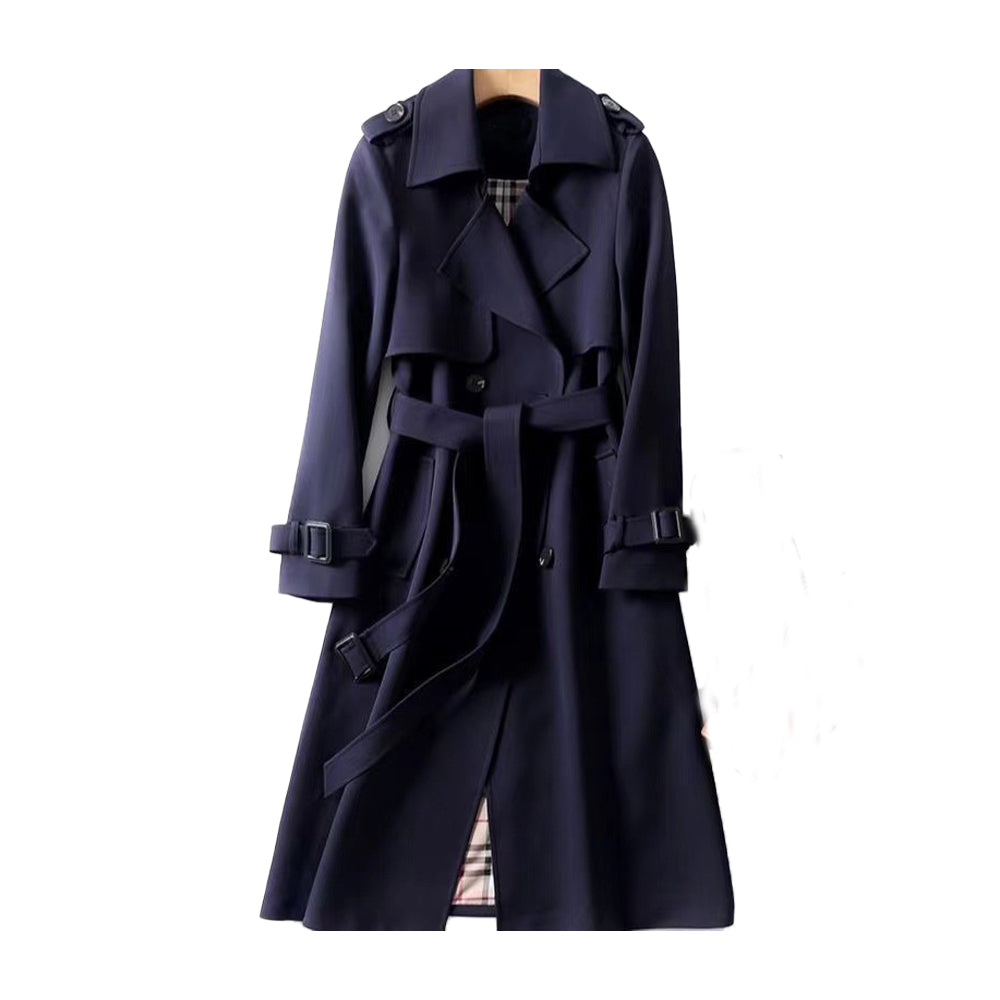 Romy | Women's Double-Breasted Belted Trench Coat - Beige