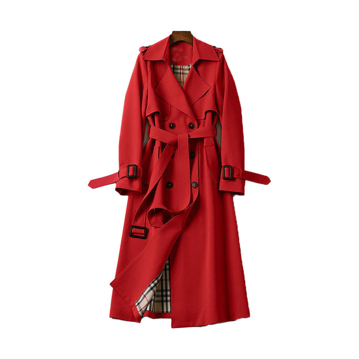Romy | Women's Double-Breasted Belted Trench Coat - Beige